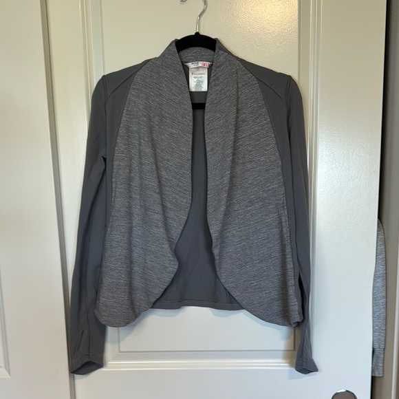 IVIVVA by Lululemon Wrap Jacket Thumbholes Two Tone Gray Women's Gray Ja… - Picture 1 of 9